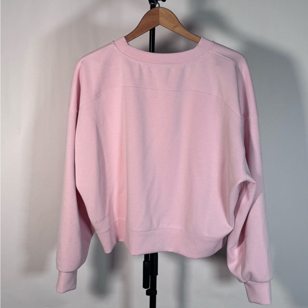 NWOT Lululemon Softstreme Perfectly Oversized Cropped Crew - Picture 3 of 5